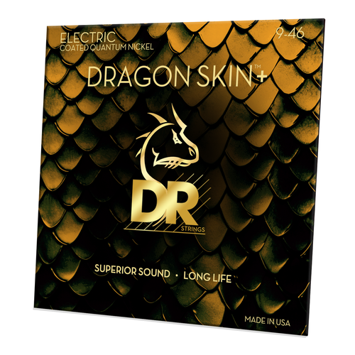 Cuerdas DR DRAGON SKIN+ Cuerdas para Guitarra Eléctrica Recubiertas Ligeras a Medianas 9-46 - Imagen 3 de 4