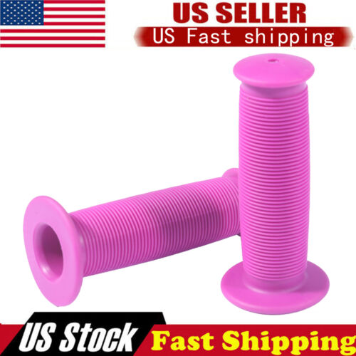 Pair 22mm Pink Soft Rubber Handlebar Hand Grip Cover For Electric Bike Motocycle - Afbeelding 1 van 8