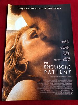 Der Englische Patient Kinoplakat Poster A1, Ralph Fiennes, Juliette Binoche