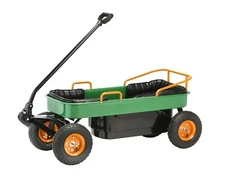 Morgan Cycle Kid's 2 Seat Toddler Coach Wagon Green Metal Frame 71110