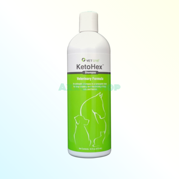 Ketohex Antibacterial and Antifungal Shampoo for Dogs Cats and Horses