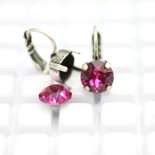 8mm Ohrringe fassung- Antik Silber - Für Swarovski & Preciosa - DIY Schmuckzubeh - Picture 7 of 13
