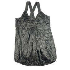 Vintage Red By Marc Ecko Women’s Satin Tank Top Gray Side Zip Size M