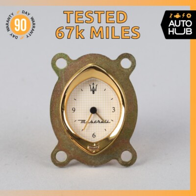 00-07 Maserati M138 4200 Coupe 3200 Center Dashboard Analog Gold