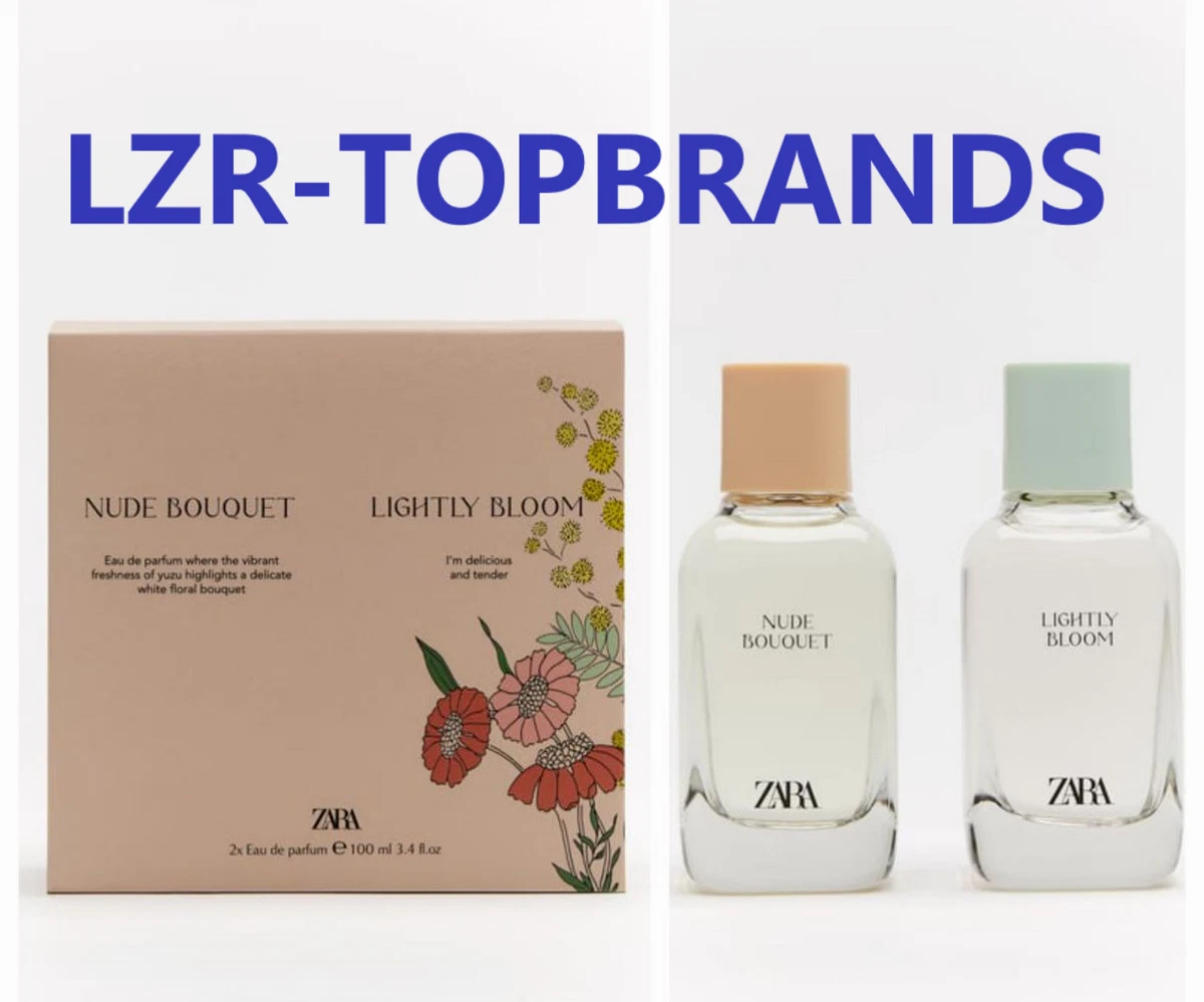 Zara NUDE BOUQUET + LIGHTLY BLOOM 2X100 ML Eau De Parfum Donna | eBay