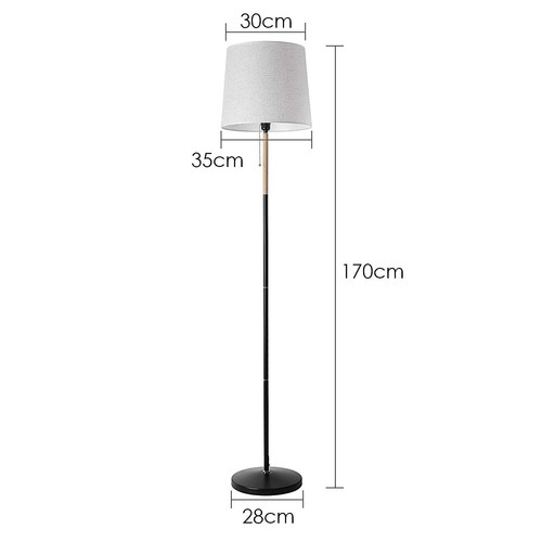 Stehlampe Stehleuchte Standleuchte E27 Lampenschirm Wohnzimmer 60W 170cm - Bild 7 von 32