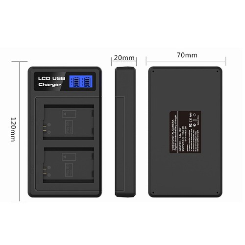 2Battery +USB Charger for Sony NP-FH50 NP-FH40 NP-FH30 Alpha DSLR A230 A330 A380 - Picture 9 of 11