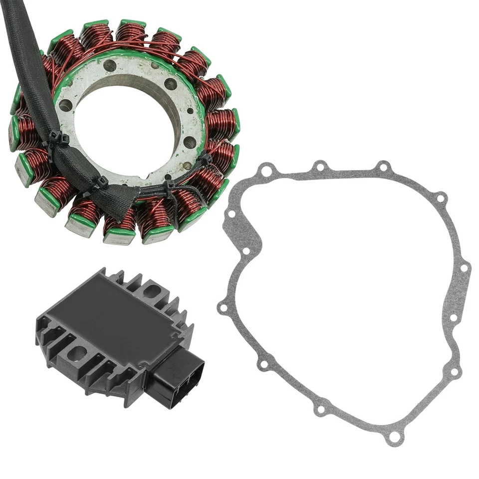 Estator y regulador rectificador para Yamaha Rhino 660 YXR660 2004-2007 con junta Foto 4 de 4