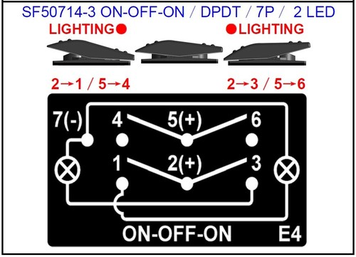 Rocker Switch ARB Carling Style LED 12V 24V Waterproof Heaps Designs A-F - Picture 8 of 41