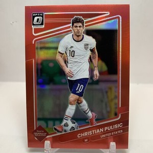 2021-22 Donruss Optic Red /149 Christian Pulisic Usmnt Color Match #160