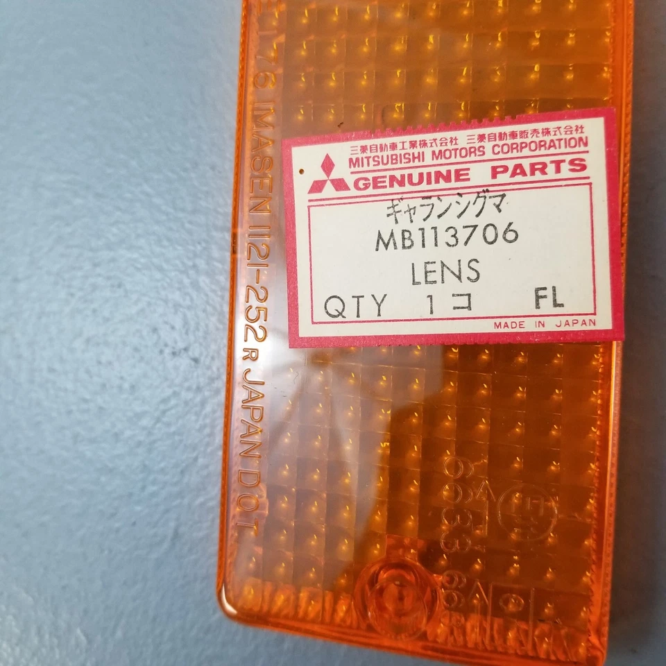 Nuevo lente de lámpara de señal delantera L R Mopar/Mitsubishi 1978-80 Dodge Colt S/Wagon Foto 3 de 4