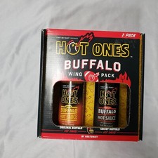 Hot Ones Buffalo Wing Hot Sauce Original Smoky 5oz. Ea Wing Gift Pack