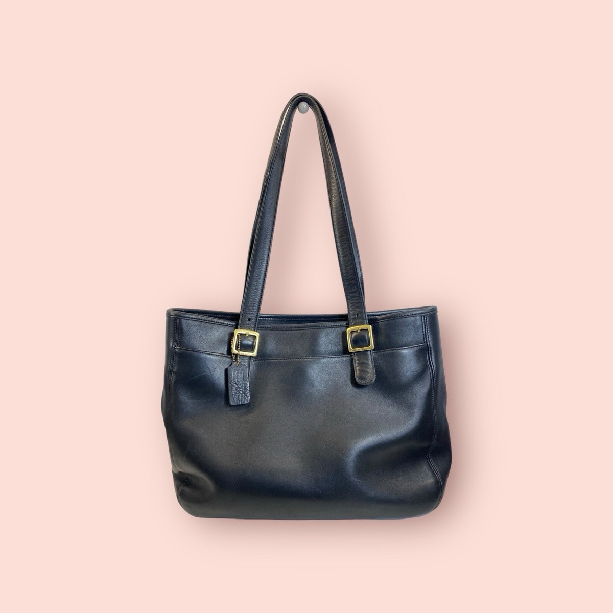 COACH Vintage Legacy XL Black Leather Tote Travel Shoulder COACH Vintage Legacy XL Black Leather Tote Travel Shoulder