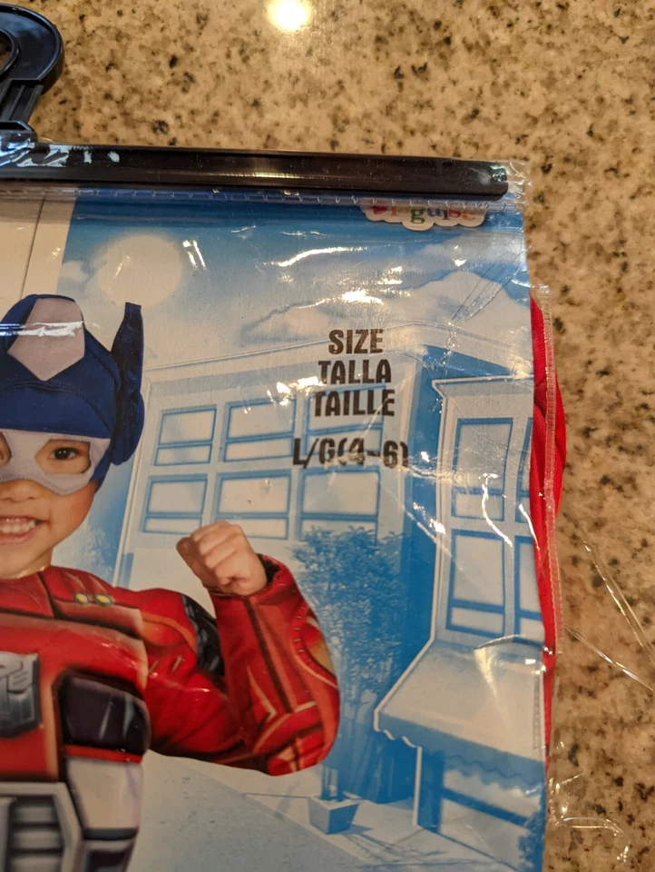 Optimus Prime спасательный бот мышцы ребенка ясельного возраста костюм L / G 4-6 - Изображение 2 из 4