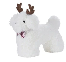 My Texas House Andy 12" x 17" Christmas Toy Dog Holiday Decorative Pillow