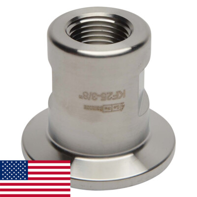 KF-25 NW-25 3/8'' NPT (FEMALE) Adapter Vacuum Fitting SS304 LoCo SCIENCE!!