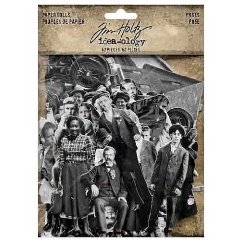 Tim Holtz Idea-ology - Paper Doll Poses 62pcs TH94376 - Picture 2 of 2