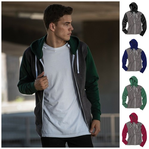 Slim Fit Zip Hoodie Hooded Zipped 