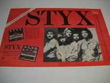 STYX January 16 - August 8, 1981 original 2-piece Congrats PROMO POSTER AD