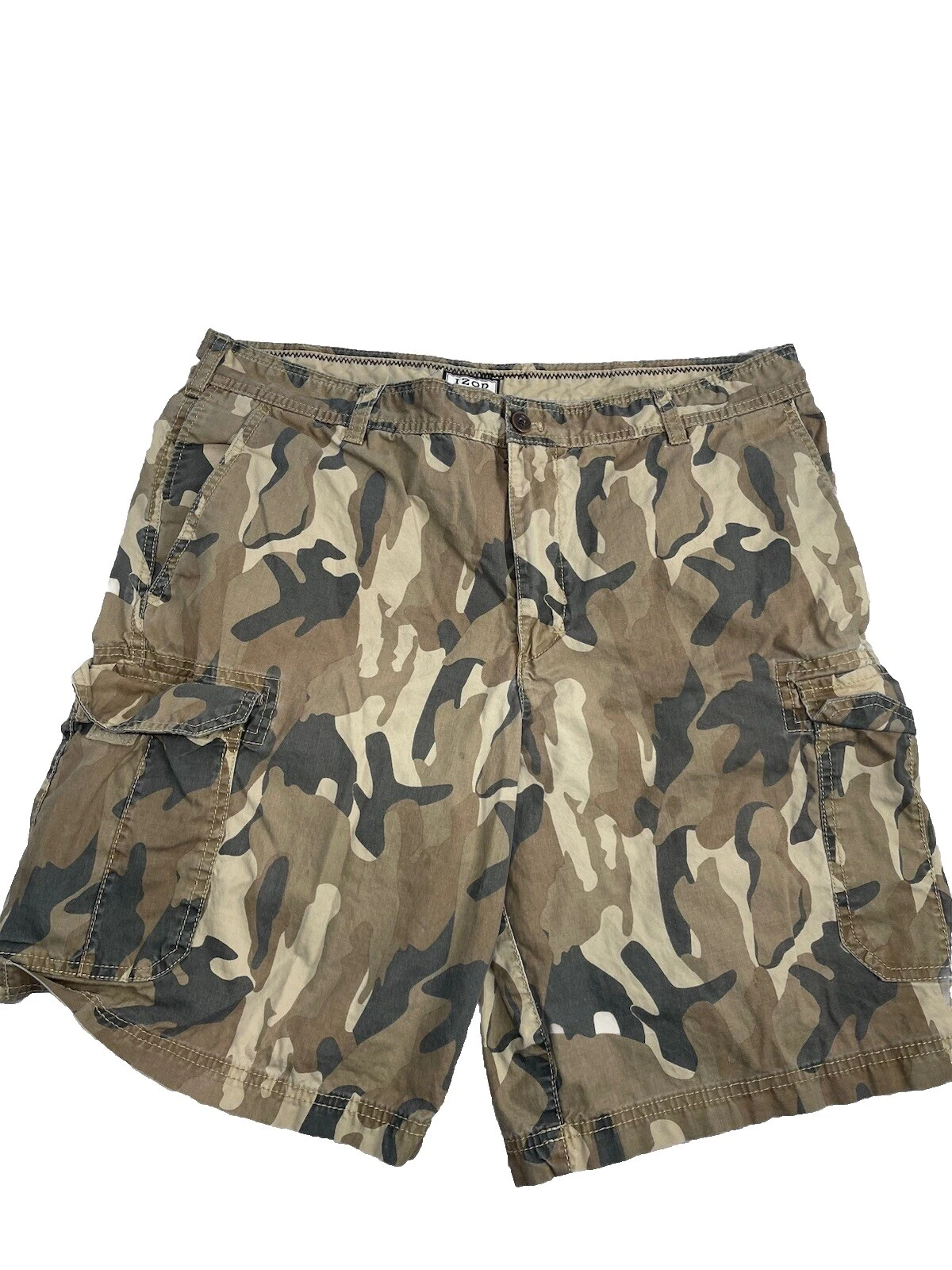 Pantalones Cortos De Camuflaje Talla Regular 38 Tamaño IZOD Men's