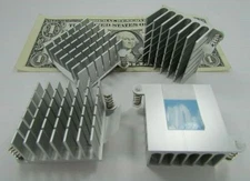 Lot 4 Tiger Milled Aluminum Heatsinks, Heat Sinks 37mm x 37mm x 20mm Laser Diode