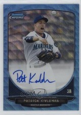 2013 Bowman Wrapper Redemption Blue Wave Refractor /50 Patrick Kivlehan Auto 3d7