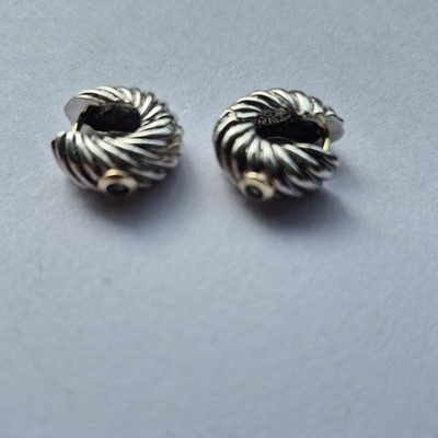 Ohrringe Sterlingsilber 18 Karat Blautopas