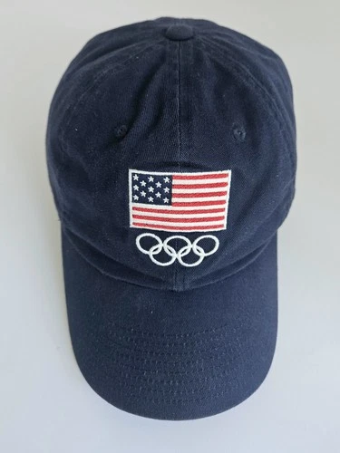 Team USA Nike Heritage86 Hat Navy Flag Olympic Rings Adjustable Buckle - product listing photo