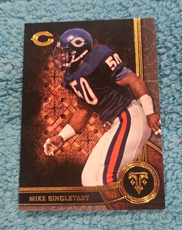 L) 2015 Topps Triple Threads NFL Mike Singletary Chicago Bears NO75 #2