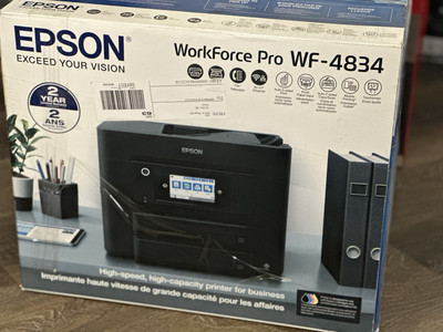EPSON Workforce Pro WF-4834 High speed/capacity printer for business. 