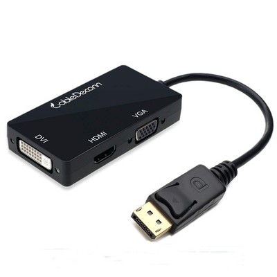 CableDeconn Multi-Function Displayport Dp to HDMI/DVI/VGA Male to Female 3-in...