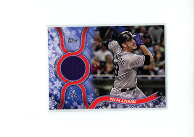 2018 Topps Holiday Wal-Mart Mega Nolan Arenado #R-NA Jersey Relic
