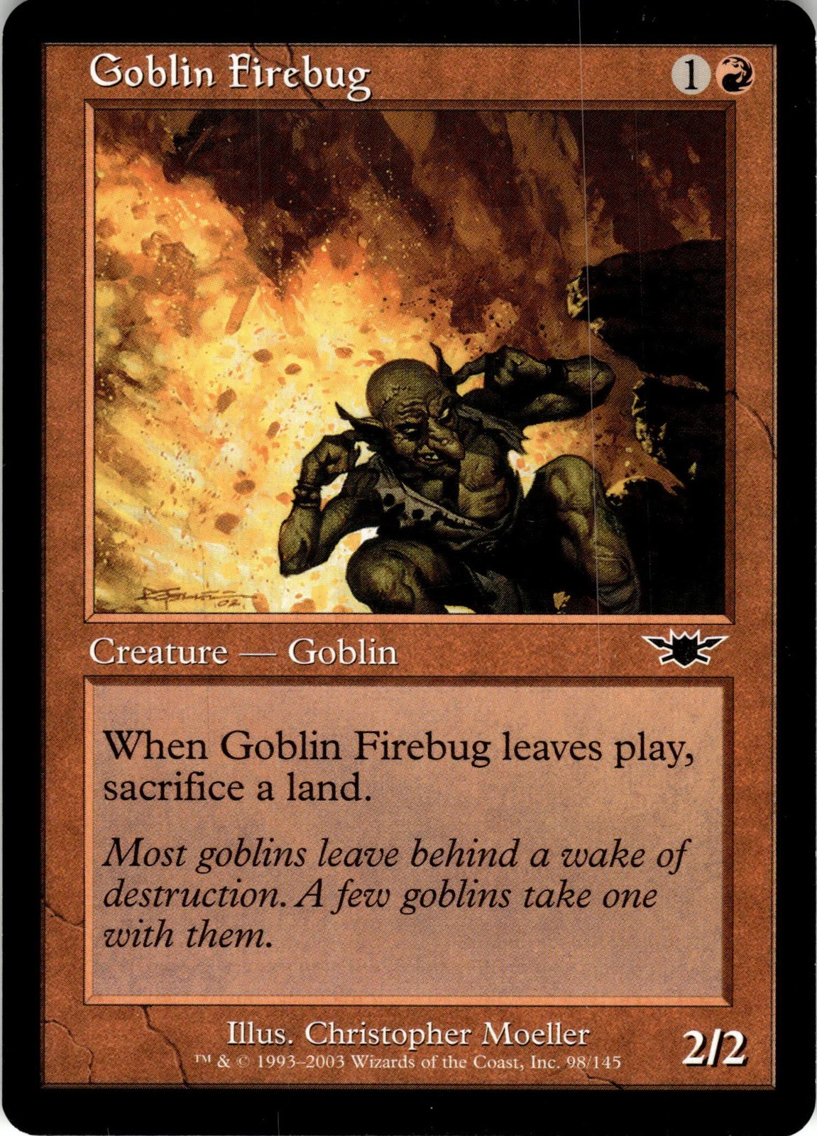Magic Goblin Firebug Legions 98 Lightly Played
