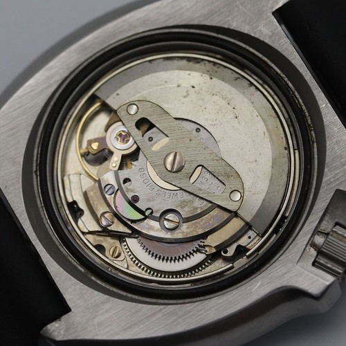 SEIKO 6105-8110 Second Diver Wristwatch Black Silver Watch Uemura Model Used - Picture 6 of 14