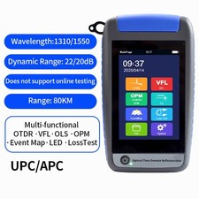 Mini 1310/1550nm OTDR Fiber Optic Reflectometer OPM VFL Cable Tester 22dB/20dB