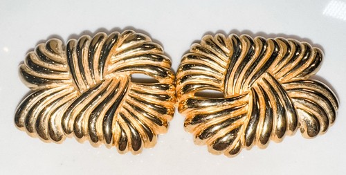 Fibbia per cintura grossa oro vintage tono oro - Foto 3 di 7