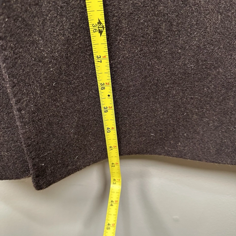 Abrigo Largo Clásico Hart Schaffner Marx Lana Marrón 40R Tres Botones Foto 4 de 4