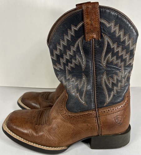 Ariat Boys' Tycoon Western Boot Square Toe Style 10021591 Youth Size 13 - Picture 4 of 13
