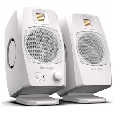 Adam Audio D3V 2-Wege Aktives 3,5'' Desktop Studio Monitor System (Paar, Weiß)