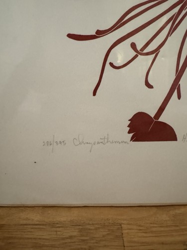 Henry Evans Prints 1982 Bamboo Chrysanthemum Teasel Signed Numbered Set Of 3 - Picture 7 of 9