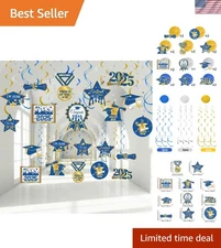30 Pcs Graduation Party Hanging Swirl Decorations Class of 2026 Congrats Grad...