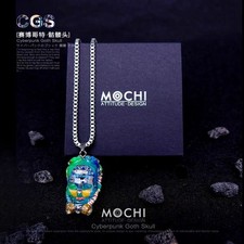 MOCHI Original Cyberpunk Gothic Skull Necklace Personalized noctilucent Pendant