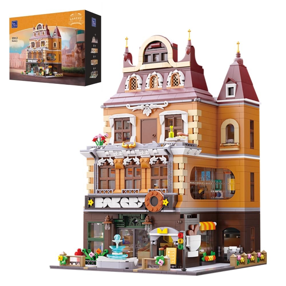 PAN TASY European Bakery Building Kit-Landmark Construction Set for Adults - Tee 32890₽