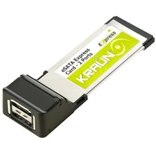 Express Card Adapter For Notebook Desktop With 2 X Esata Ports Dell Lenovo Hp