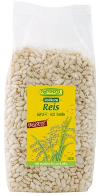 Rapunzel Vollkorn Reis gepufft, (2x 100g) Doppelpack Puffreis Rice Reissnack
