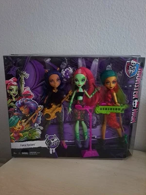 Monster High Fierce Rockers (Clawdeen Wolf, Jinafire Long, Venus) New in Box - Bild 1 von 4