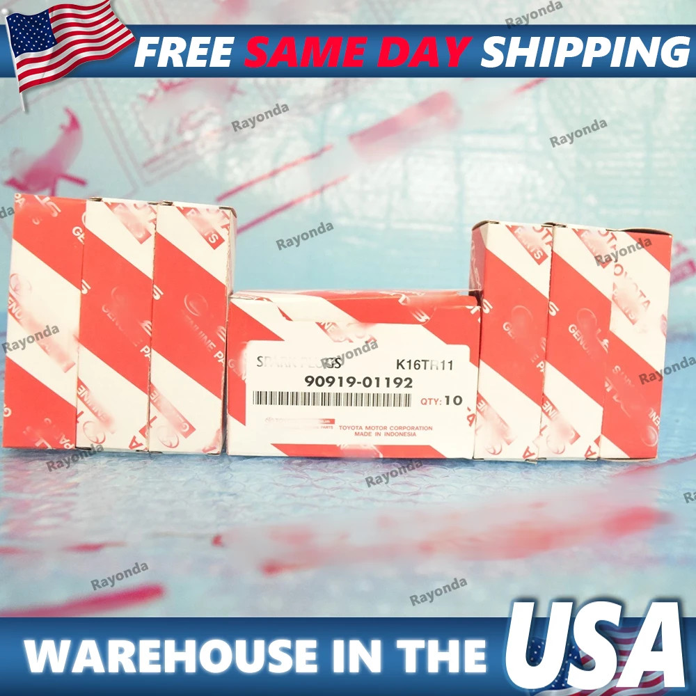 Genuine Toyota Spark Plug Set for Tacoma Tundra 4Runner T100 90919-01192 OEM