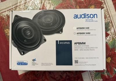 Audison AP BMW X4E Prima Series Large Basket 4 inch 2-Way Coaxial Speakers