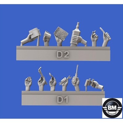 Royal Model Assorted hands set No. 4 Sortierte Hände Set 4 Bausatz 1:35 Art. 914