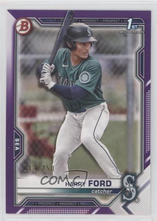2021 Bowman Draft Purple 13/250 Harry Ford #BD-1 0s55